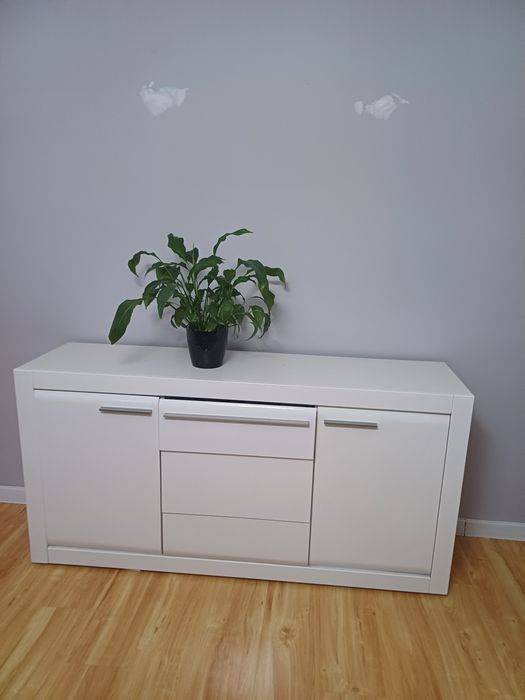 Zestaw Mebli Białe Lakierowane