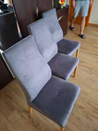 Krzesla szare 8 sztuk