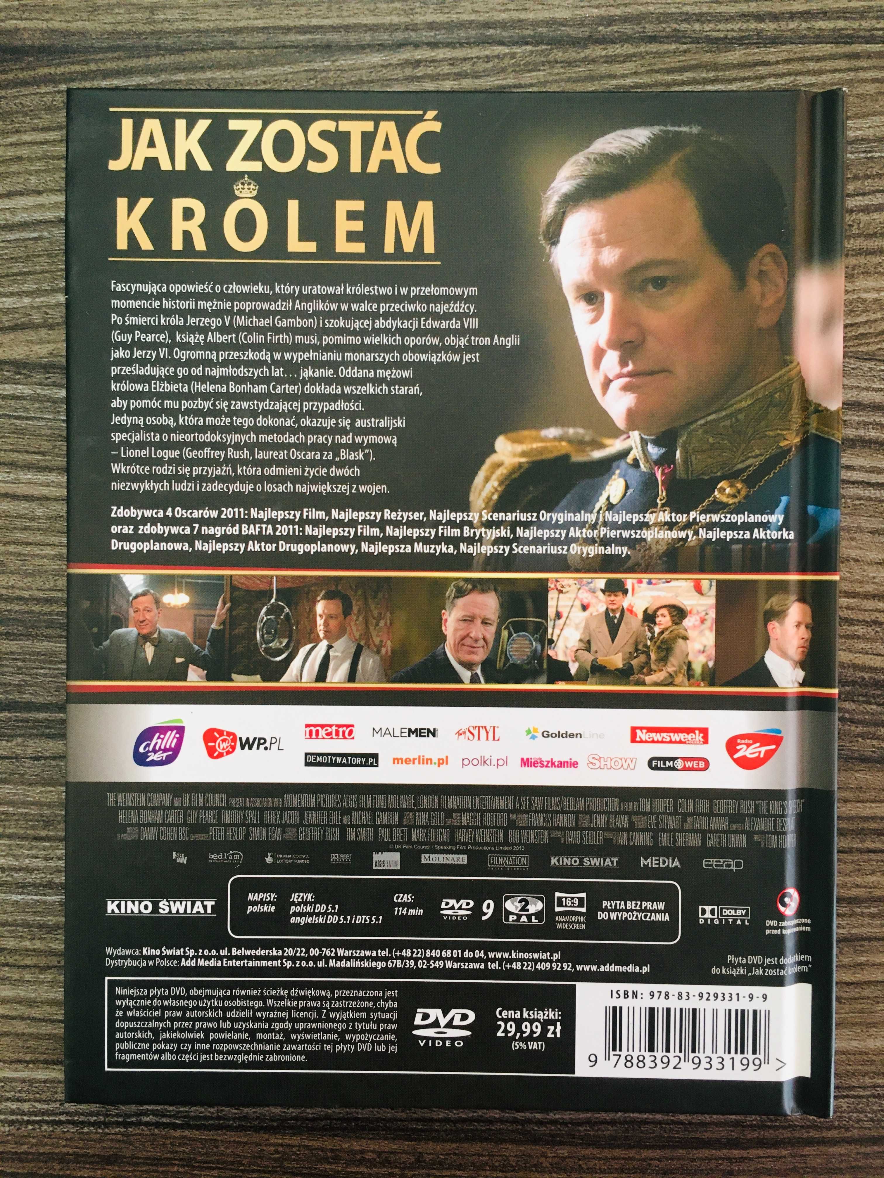 Film DVD "Jak zostać królem" (C. Firth, G. Rush, H. Bonham Carter)