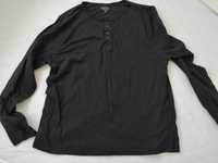 Czarna bluzka z długim rękawem r XXL