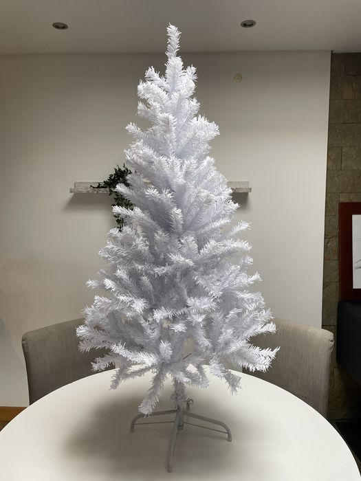 Árvore de natal artificial branca 120cm