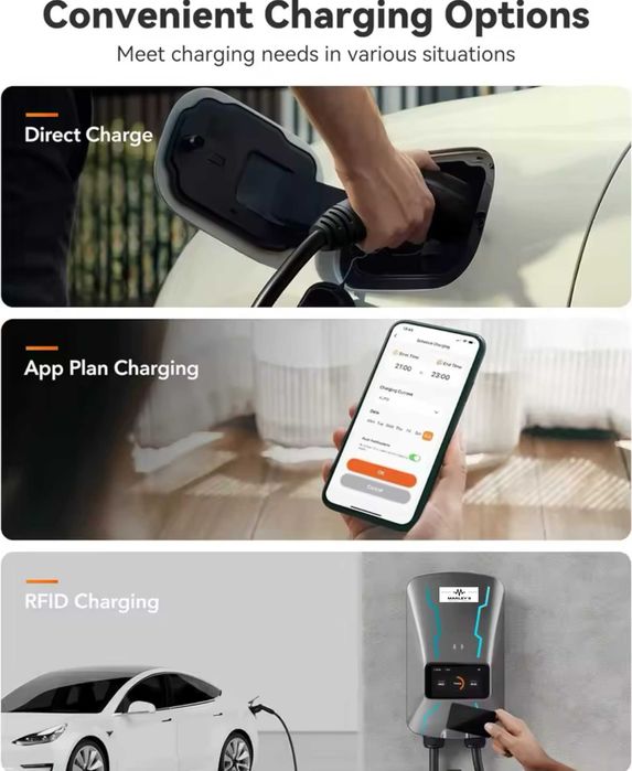 Wallbox Carregador 22kw - 32A -Tipo2 - TRIFASICO - Eletricos Hibridos