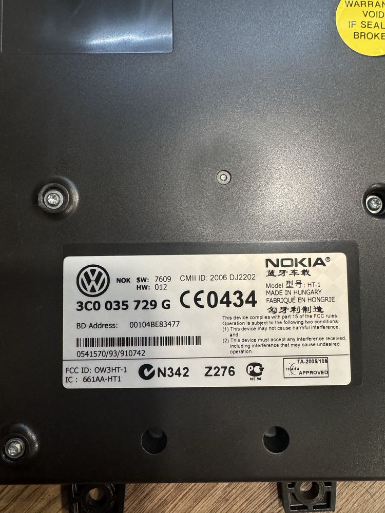VW adapter moduł bluetooth SW7609 hw012