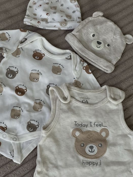 Набір C&A в пологовий на маленьку дитинку 50-56 см 0-1 міс