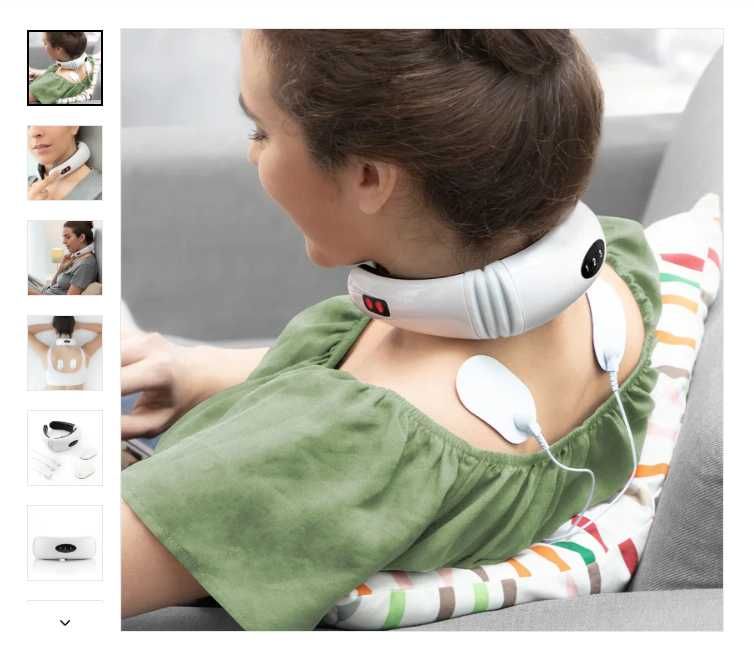 Aparelho de Massagem Eletromagnética para Pescoço e Costas InnovaGoods
