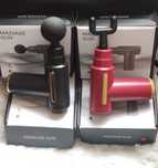 Ручной портативный массажер перкуссионный  4 насадки, Gun Massager