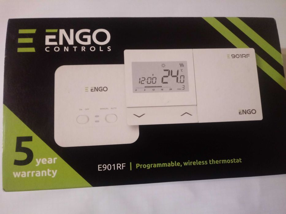 ENGO Sterownik pokojowy tygodniowy bezprzewodowy E901RF   NOWY