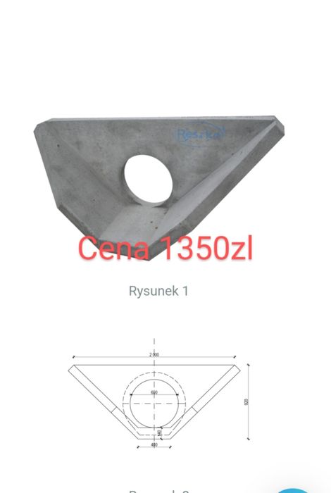 Zbrojona  ścianka  przepustu fi 400 mm