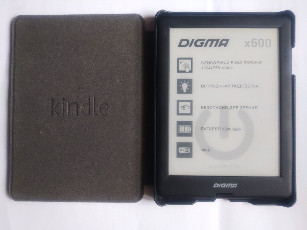 Bookreader 6" на Android - электронная книга Digma x600