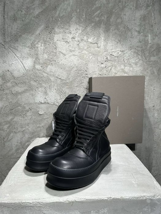 Rick Owens Geobasket Double Bumper/Megabumper Black/Преміум якість!