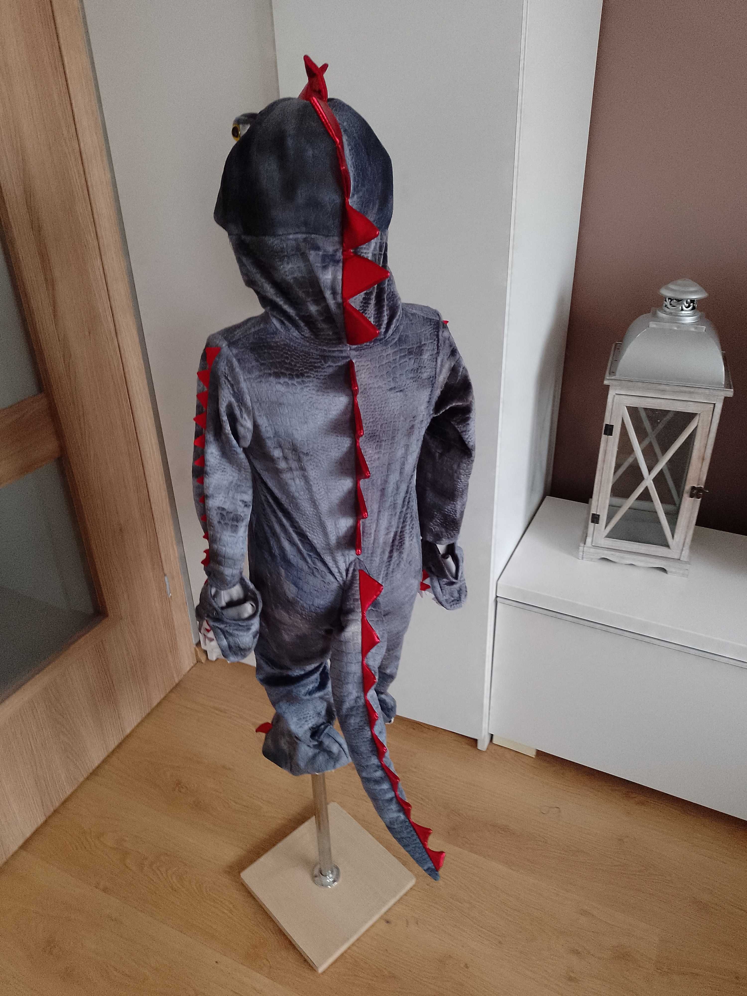 NOWY strój karnawałowy SMOKA DINOZAURA WAWELSKI kostium 92/98 (396)