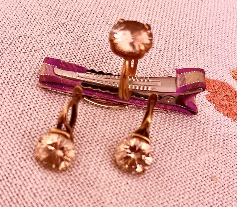 Набор серьги и кольцо СК 17,5 см (серебро),та набор 16,5.