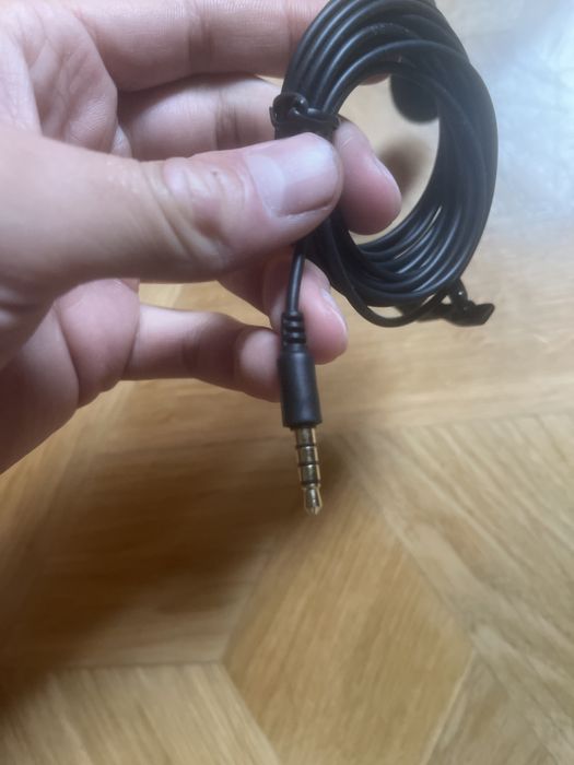Mikrofon krawatowy mini jack 3,5 kabel 3m