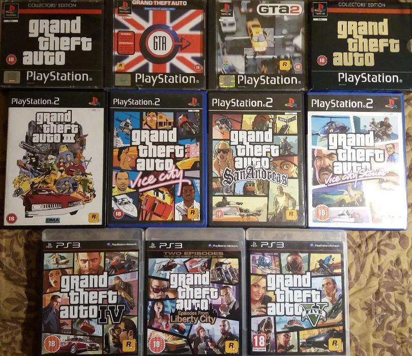 Lote - Jogos Grand Theft Auto GTA Playstation