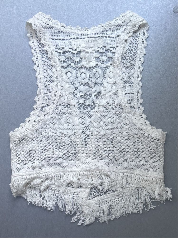 H&M koronkowa kamizelka r 122