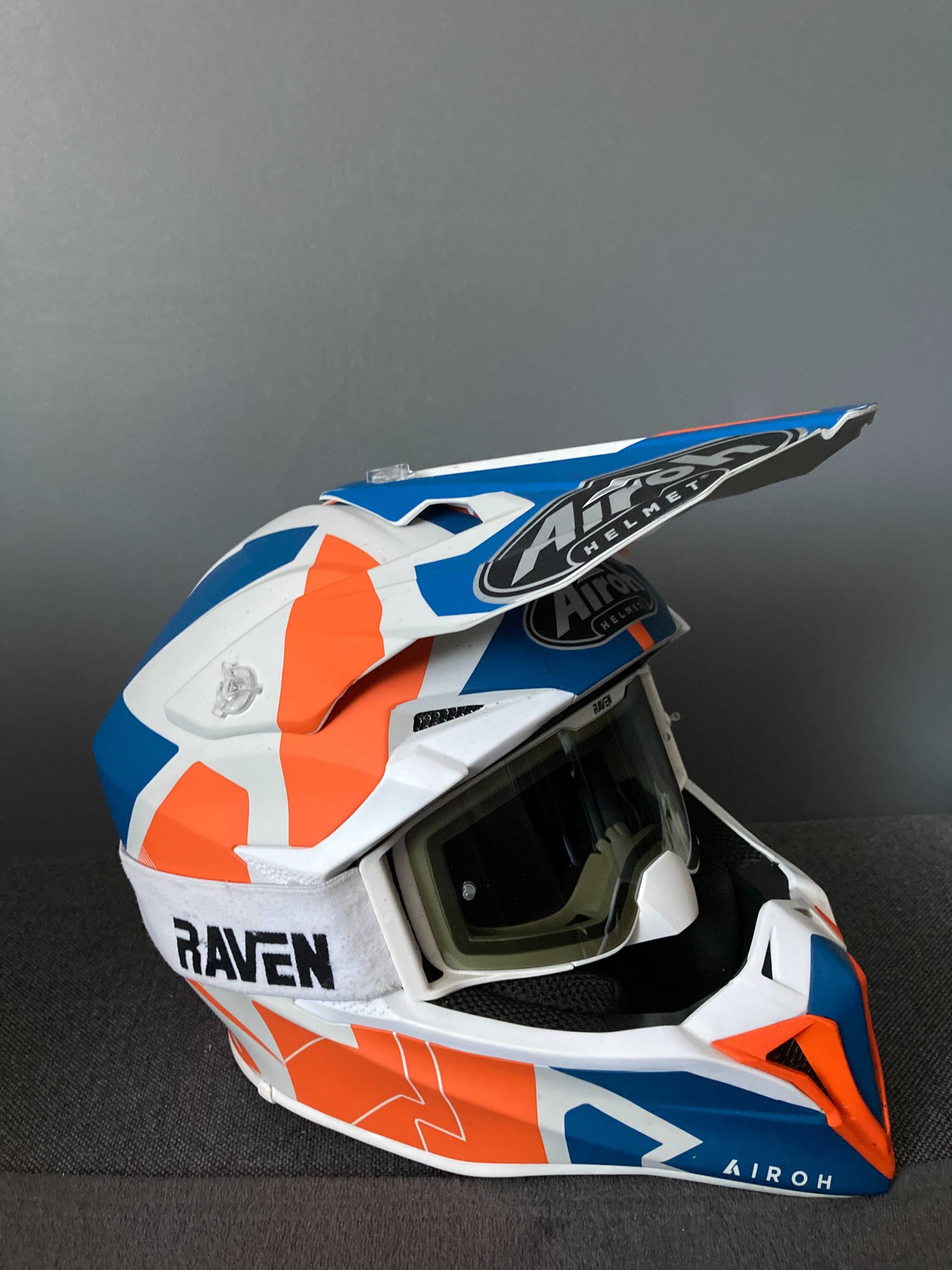 Kask Enduro Airoh Wraap Raze Orange S