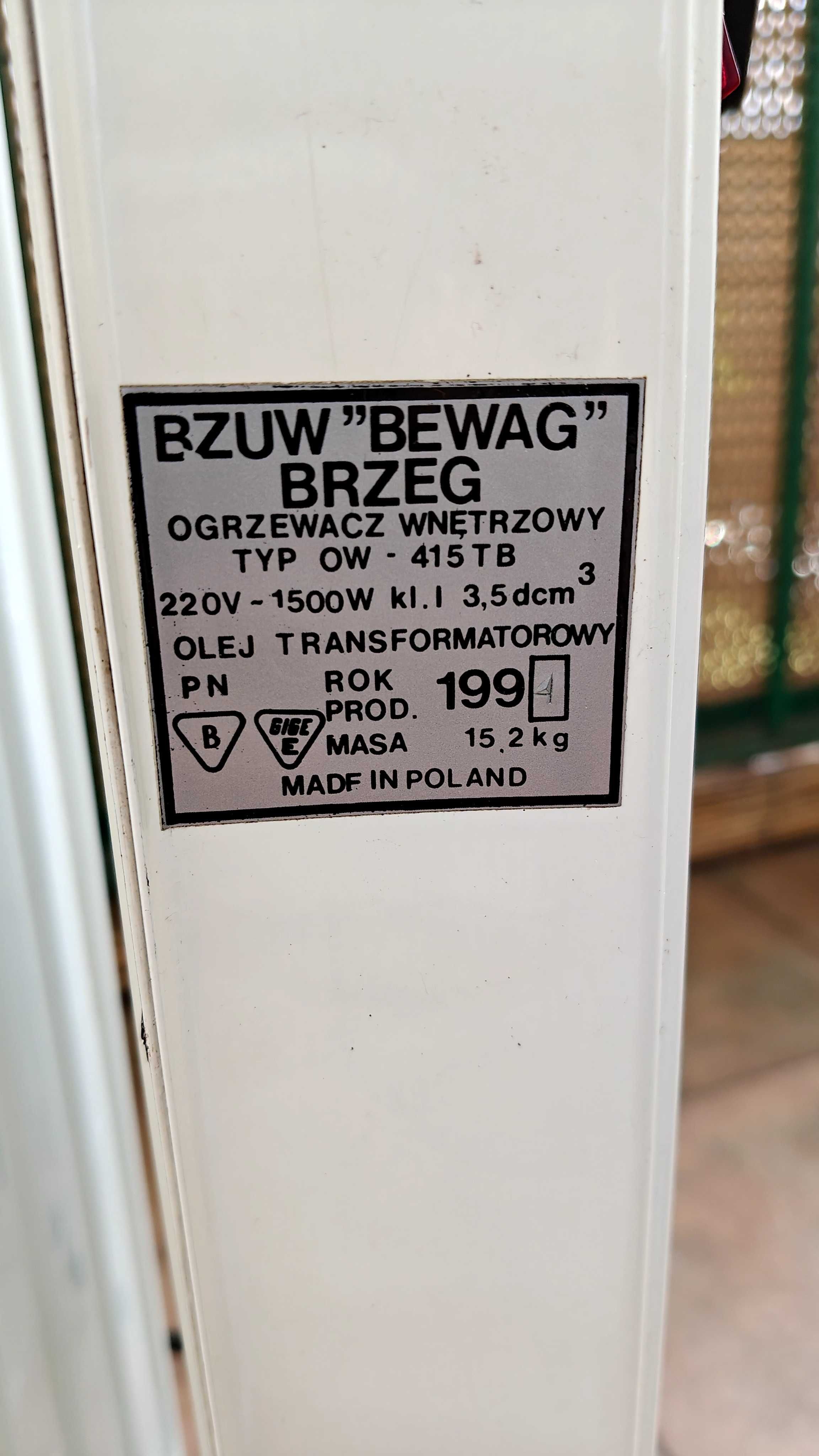 Grzejnik piecyk kaloryfer olejowy 1500W Warszawa Ursynów