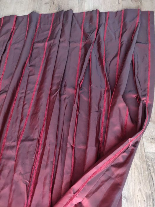 Комплект штор цвет хамелеон черно- бордовый, 3 шторы, супер качество