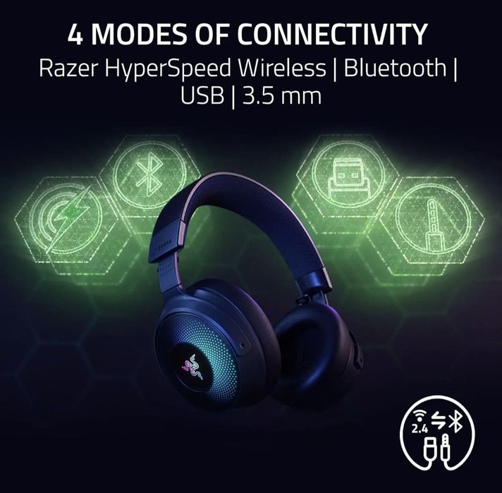 NA LEWARA słuchawki Razer Kraken V4 Pro bezprzewodowy zestaw