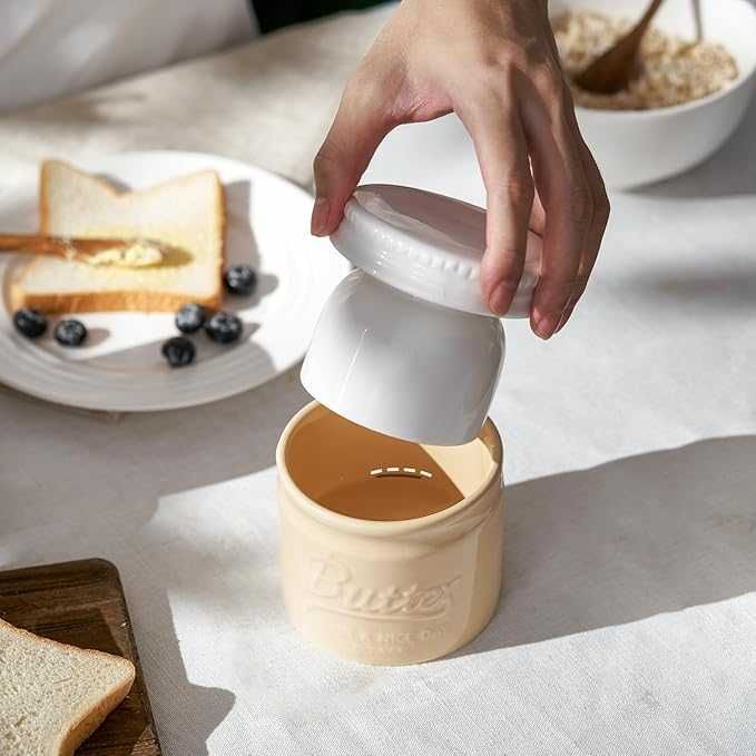Naczynie na masło DOWAN Ceramiczny Pojemnik na Masło, Francuskie