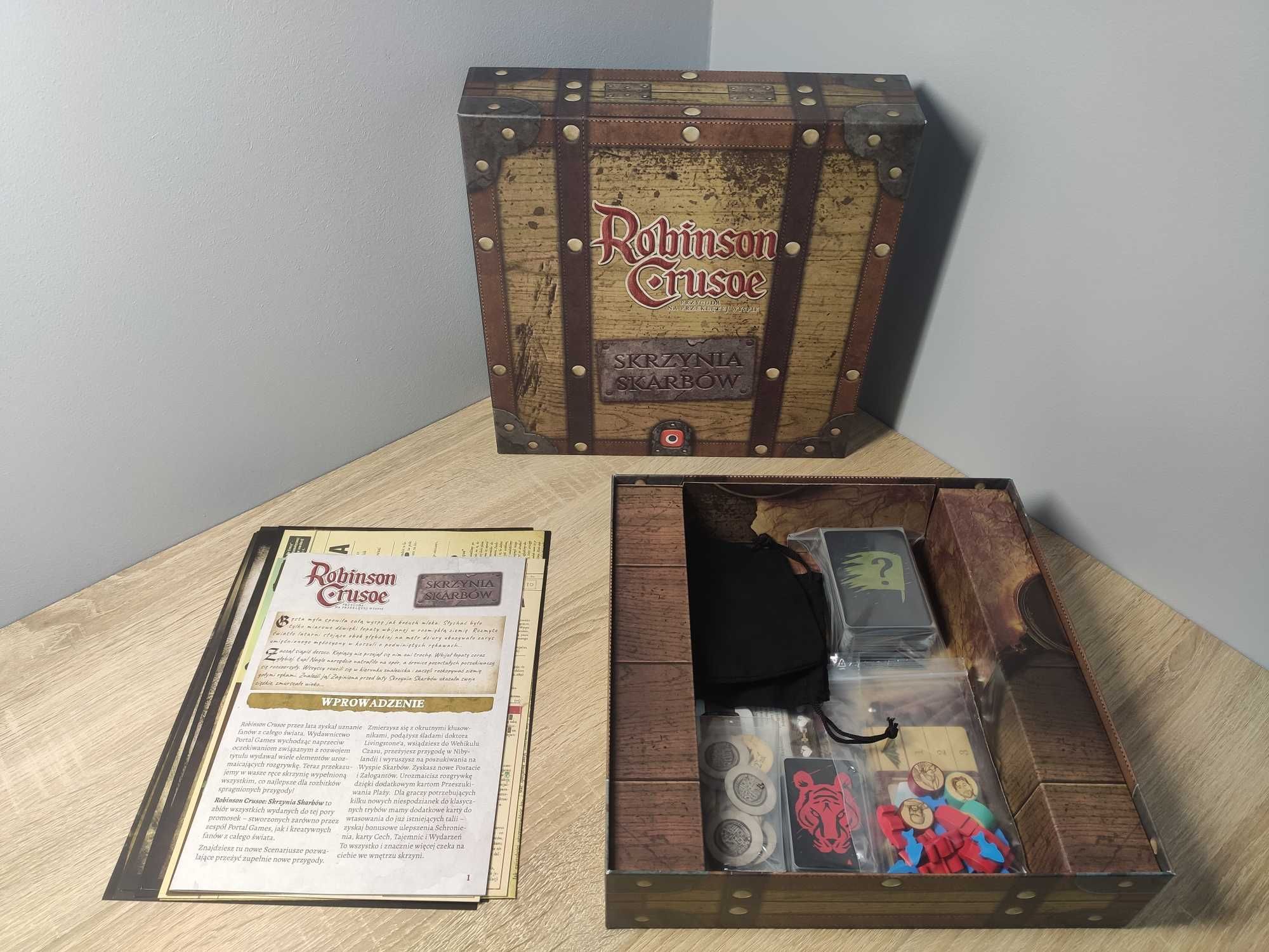 Robinson Crusoe + Dodatki + Insert + Wydruki 3D znaczników