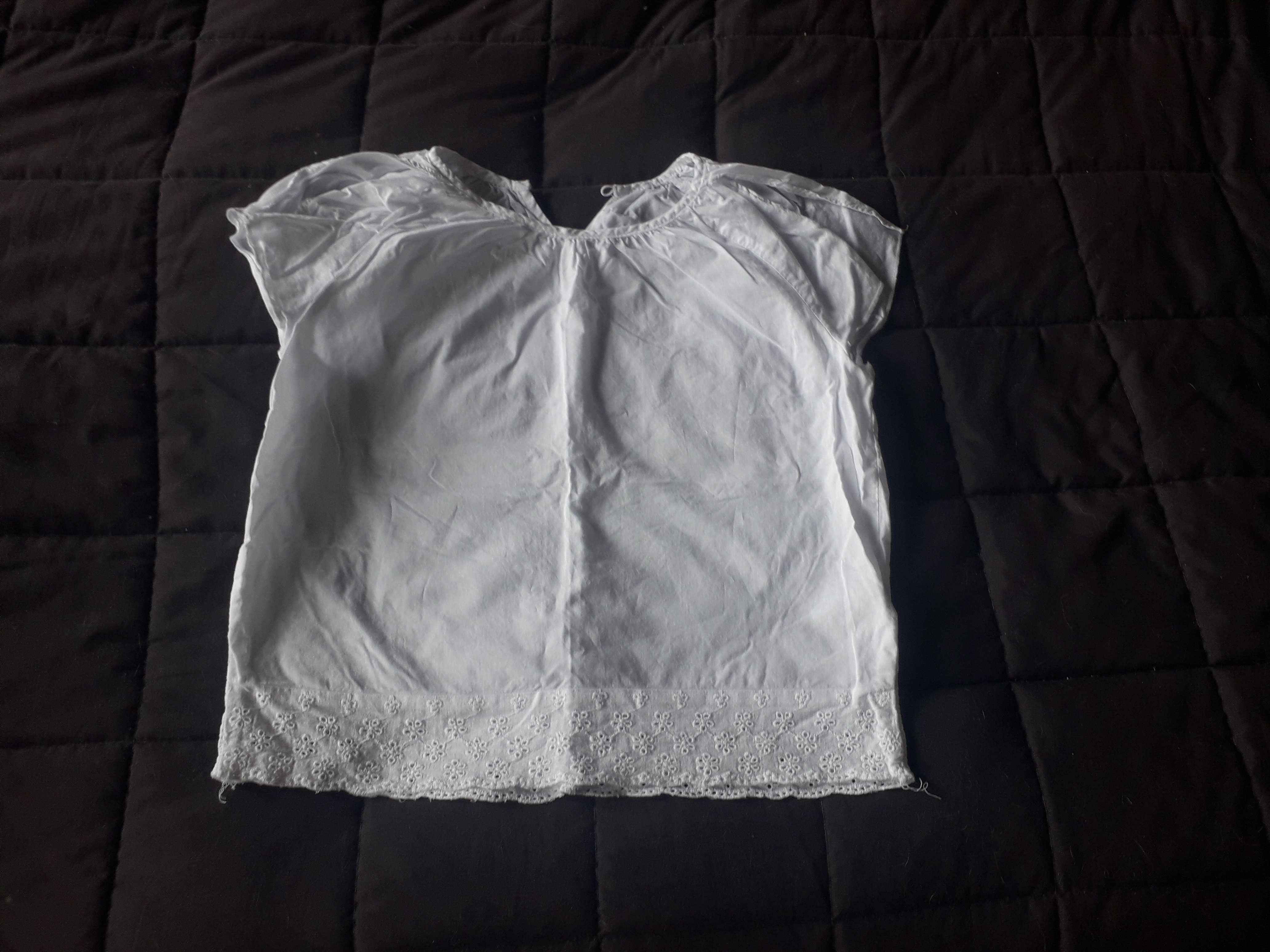 Biała bluzka dla dziewczynki 122
