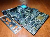 ASUS H81M-D R2.0(сокет 1150) + i5-4590 3.3GHz + кулер