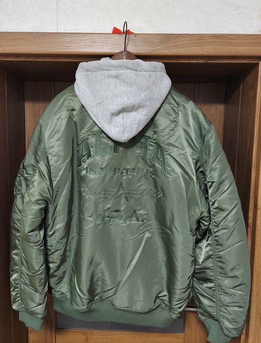 Kurtka bomberka z kapturem Alpha Industries MA-1 rozmiar XXXL