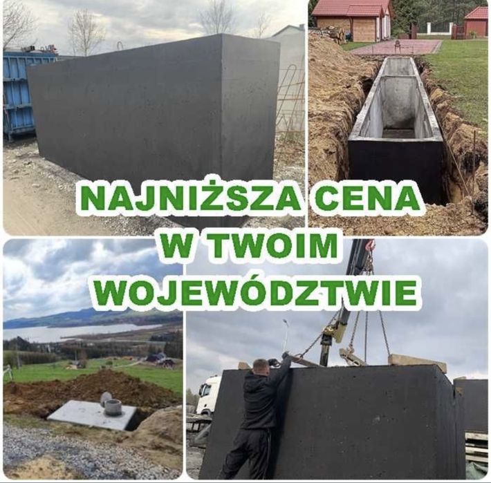 Szambo betonowe 8m3 komora wodomierzowa duża Piwniczka kwadratowa