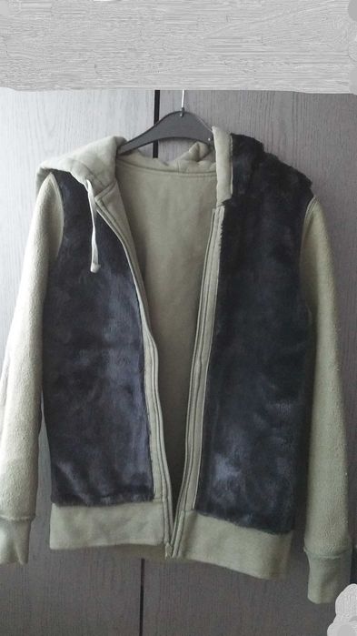 Bluza z kapturem, Hollister, Must Have Collection, XS,S, khaki,zielona