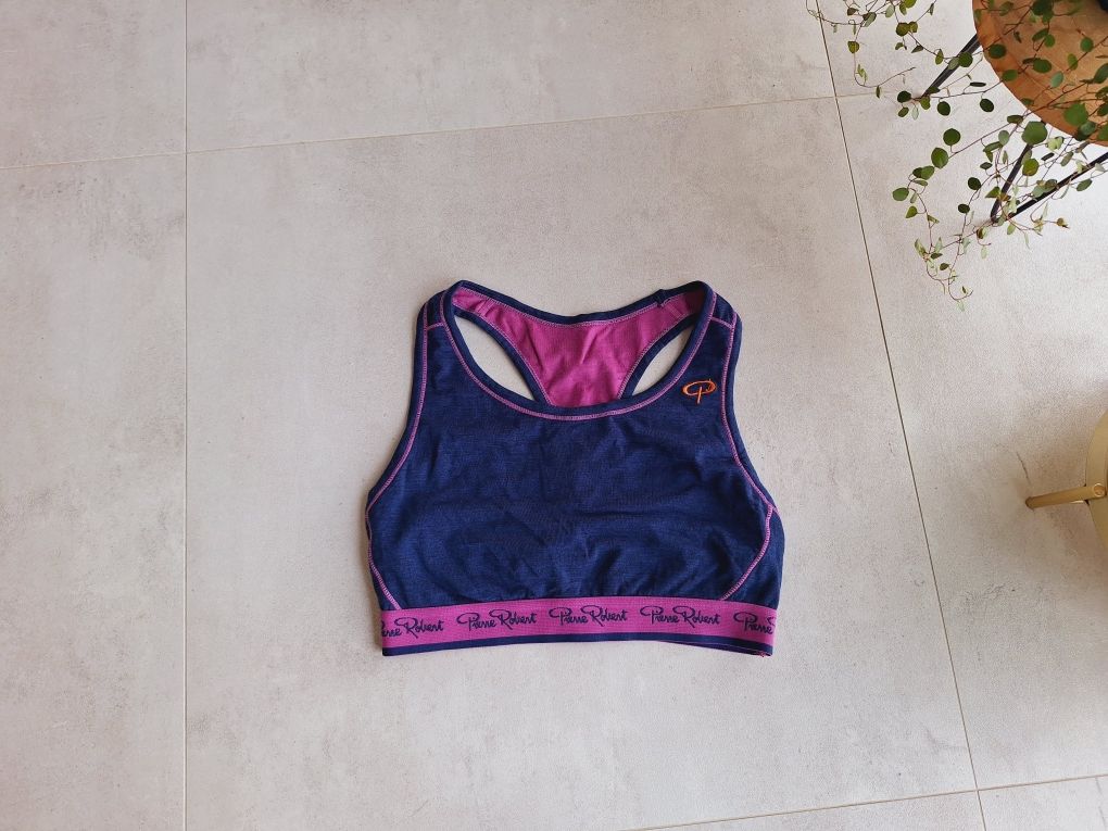 Biustonosz sportowy top wełniany termiczny Pierre Robert merino wool