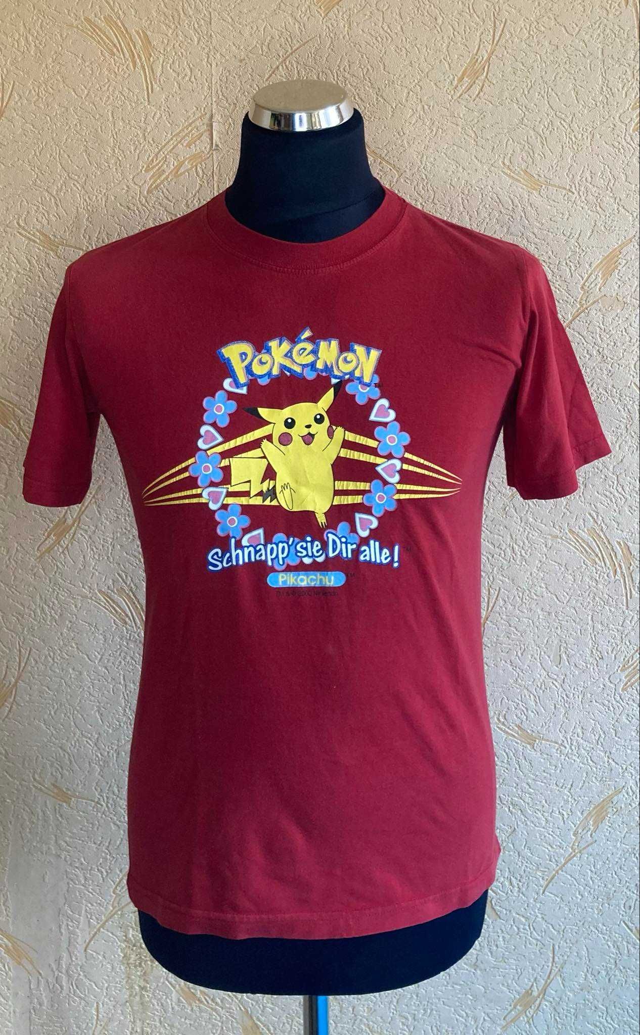 T-shirt Pokemon Pikachu 2000s Nitendo Roz. 152cm