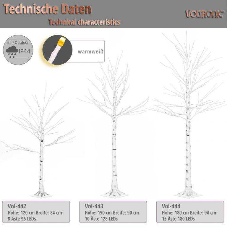 Drzewko drzewo 120CM  LED Voltronic 8 funkcji z pilotem NOWE