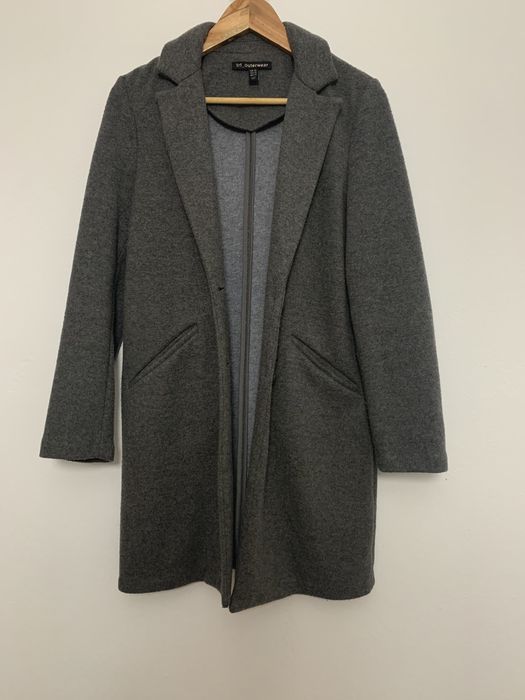 Casaco Comprido Cinzento Zara