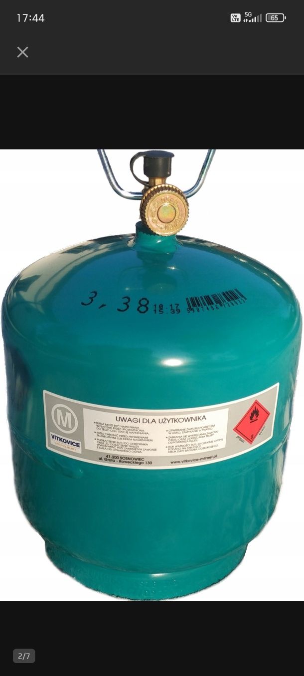 Butla gazowa turystyczna 3kg
