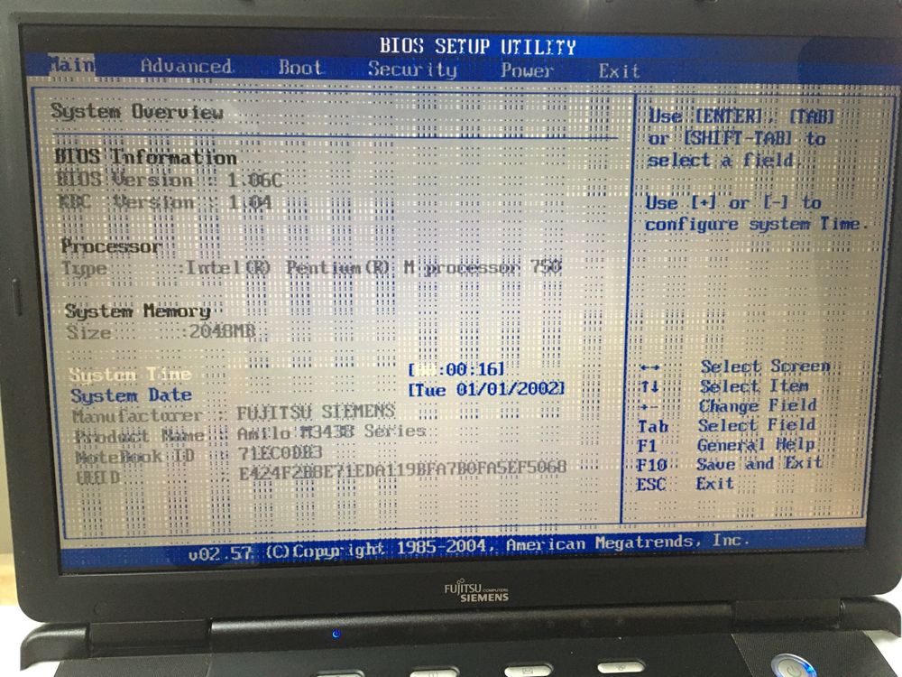 Ноутбук Fujitsu Siemens Amili M3438G