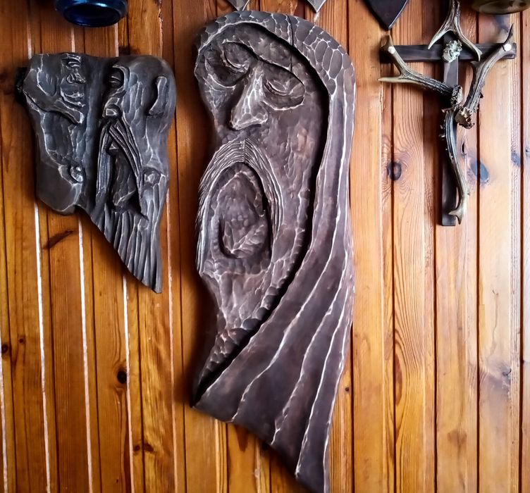 Rzeźba rękodzieło karykatura.