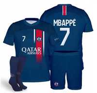 Strój / komplet piłkarski MBAPPE PSG 7 + getry rozm. 158