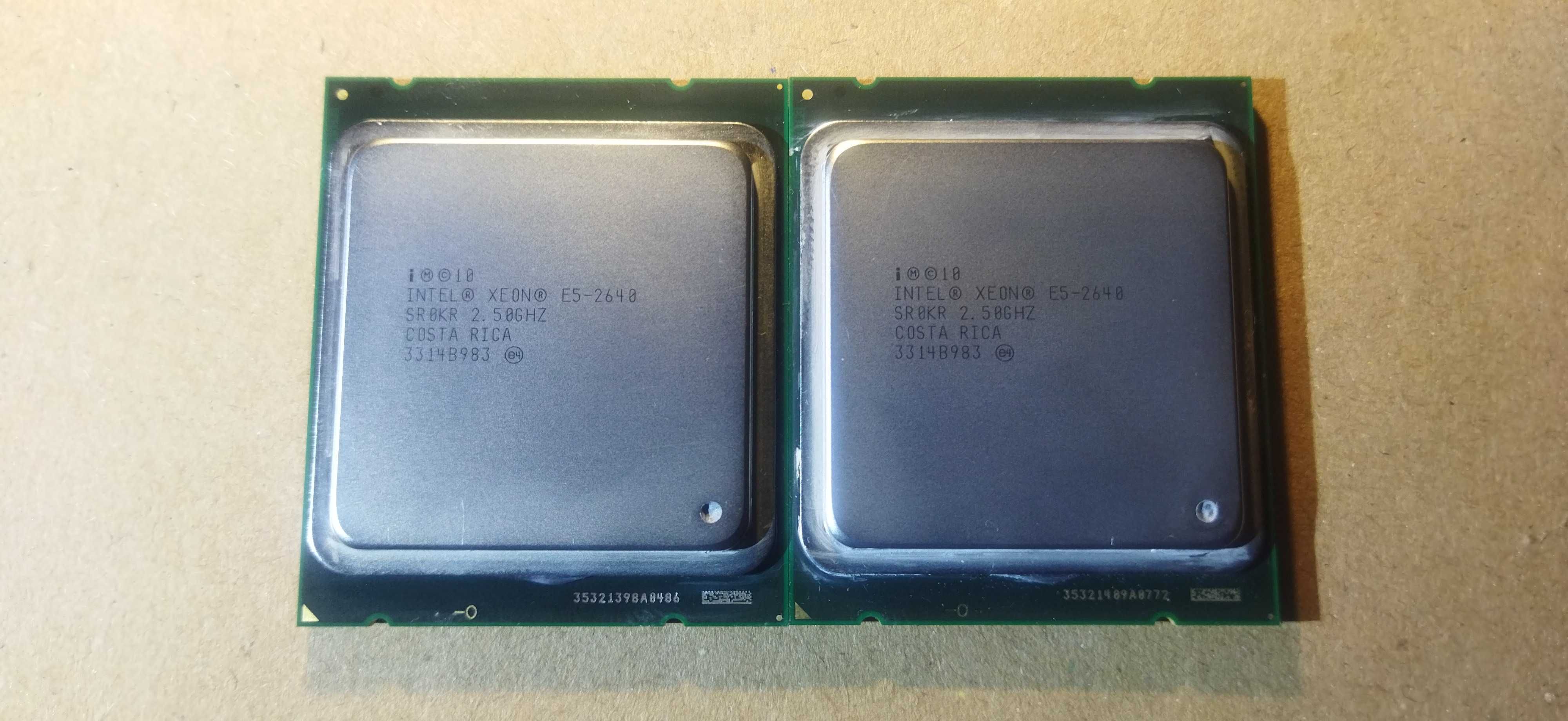 Серверный процессор Intel Xeon E5 2640 6 ядер 12 потоков 2,5 ГГц