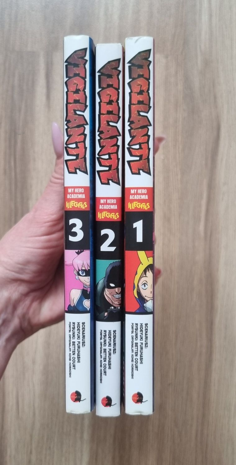Manga ksiażki vigiliante 3 szt.
