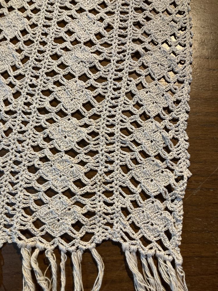 Conjunto de dois panos corridos em crochet