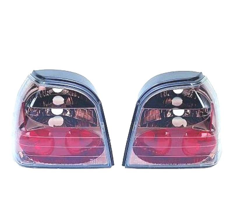 FAROLINS TRASEIROS GOLF3 MK III 91-97 CROMADO ESCURECIDO