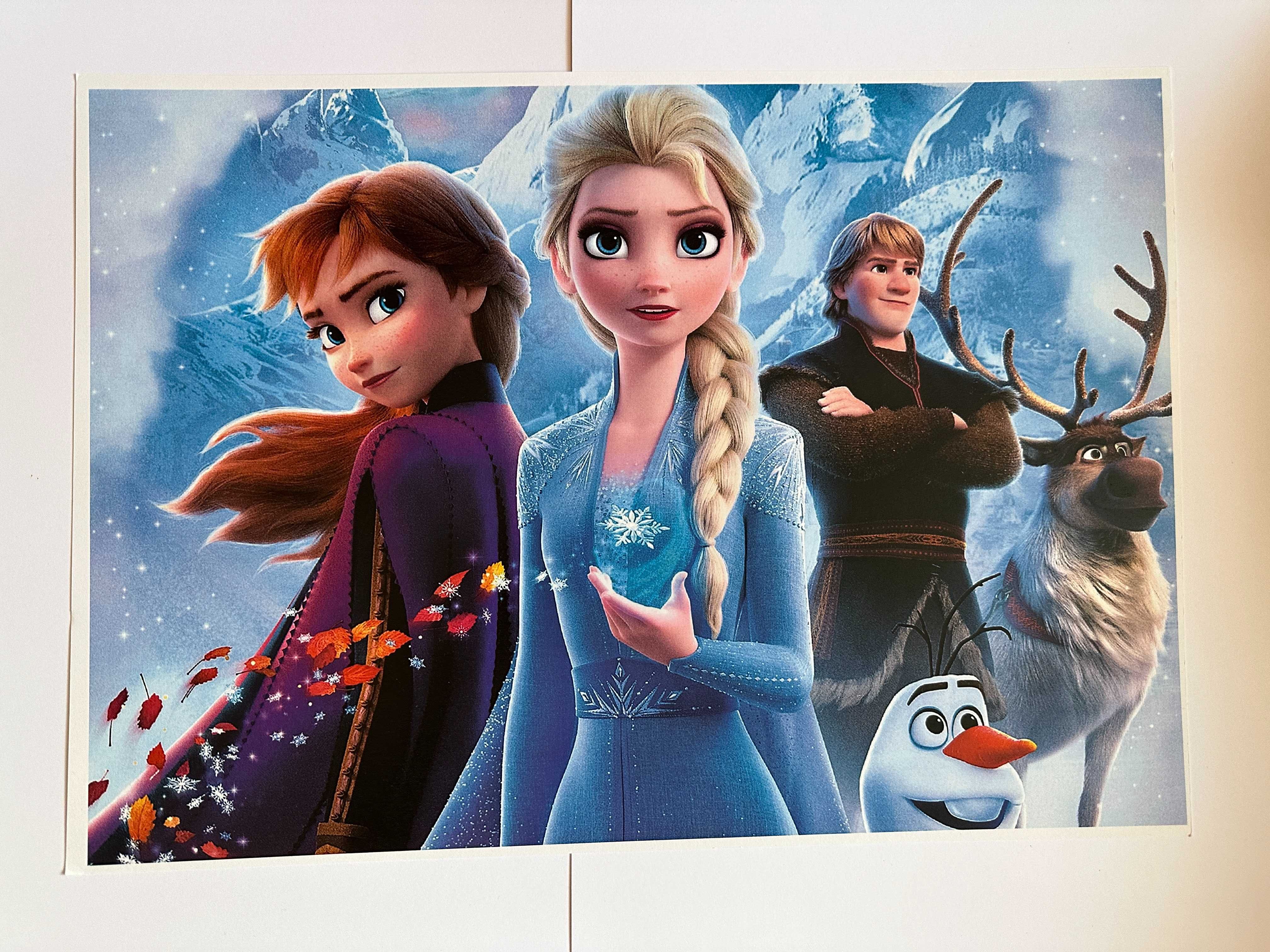 kraina lodu plakat A3 poster animacja bajka elsa księżniczka frozen