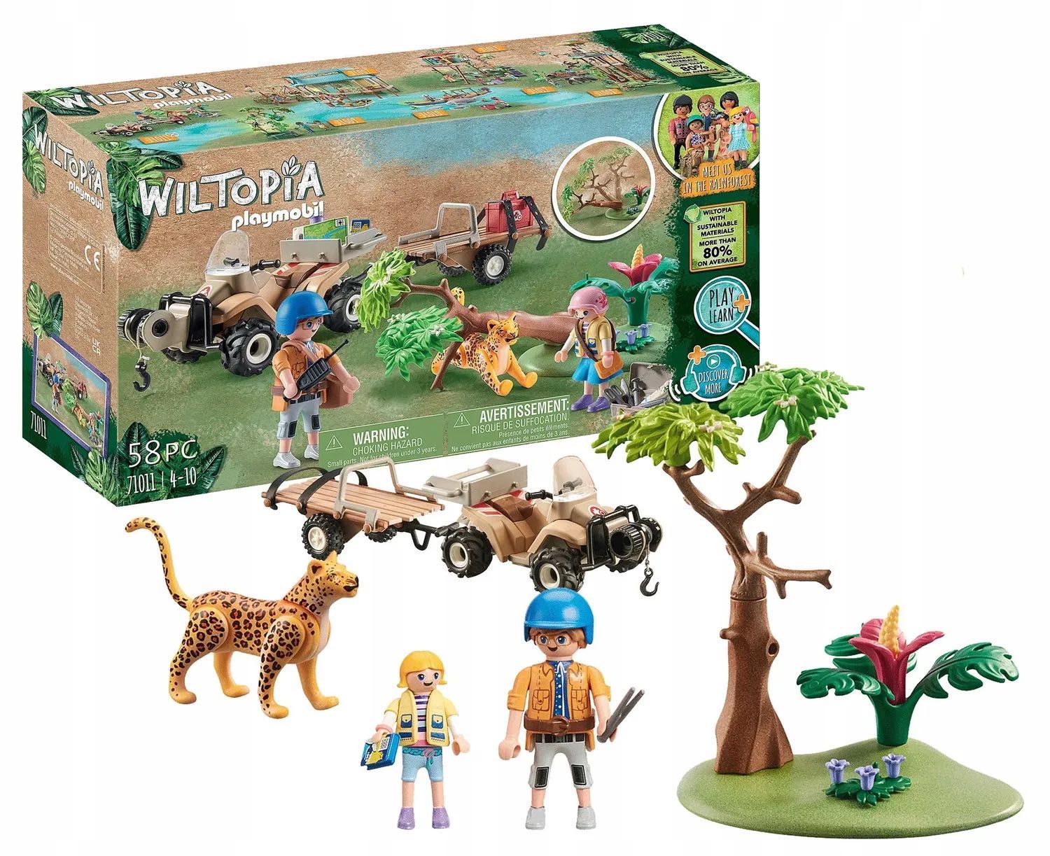 Playmobil - 71011 - Wiltopia Quad Ratunkowy Dla Zwierząt