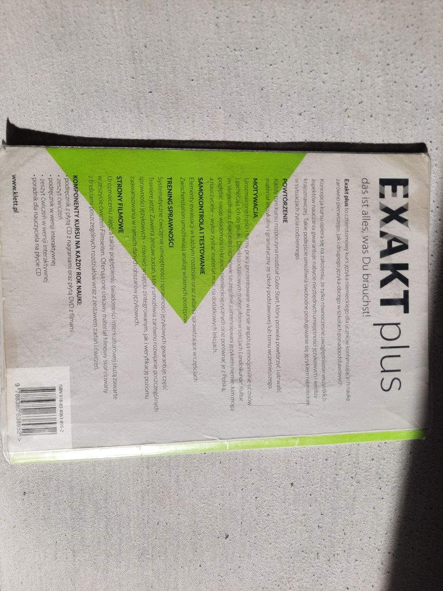 Zestaw podrecznik ćwiczenia exakt plus 2