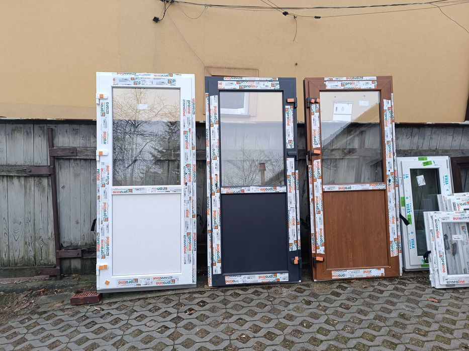 drzwi sklepowe usługowe zewnętrzne odporne PCV od ręki DOSTAWA ekspres