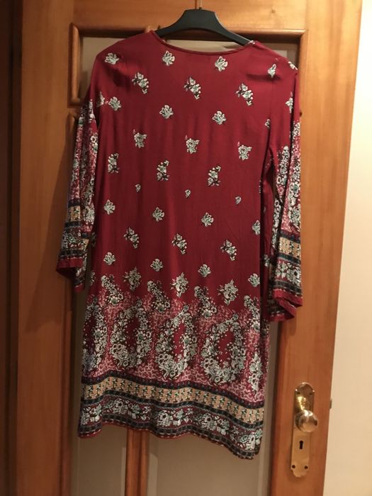 Vestido com manga tam S