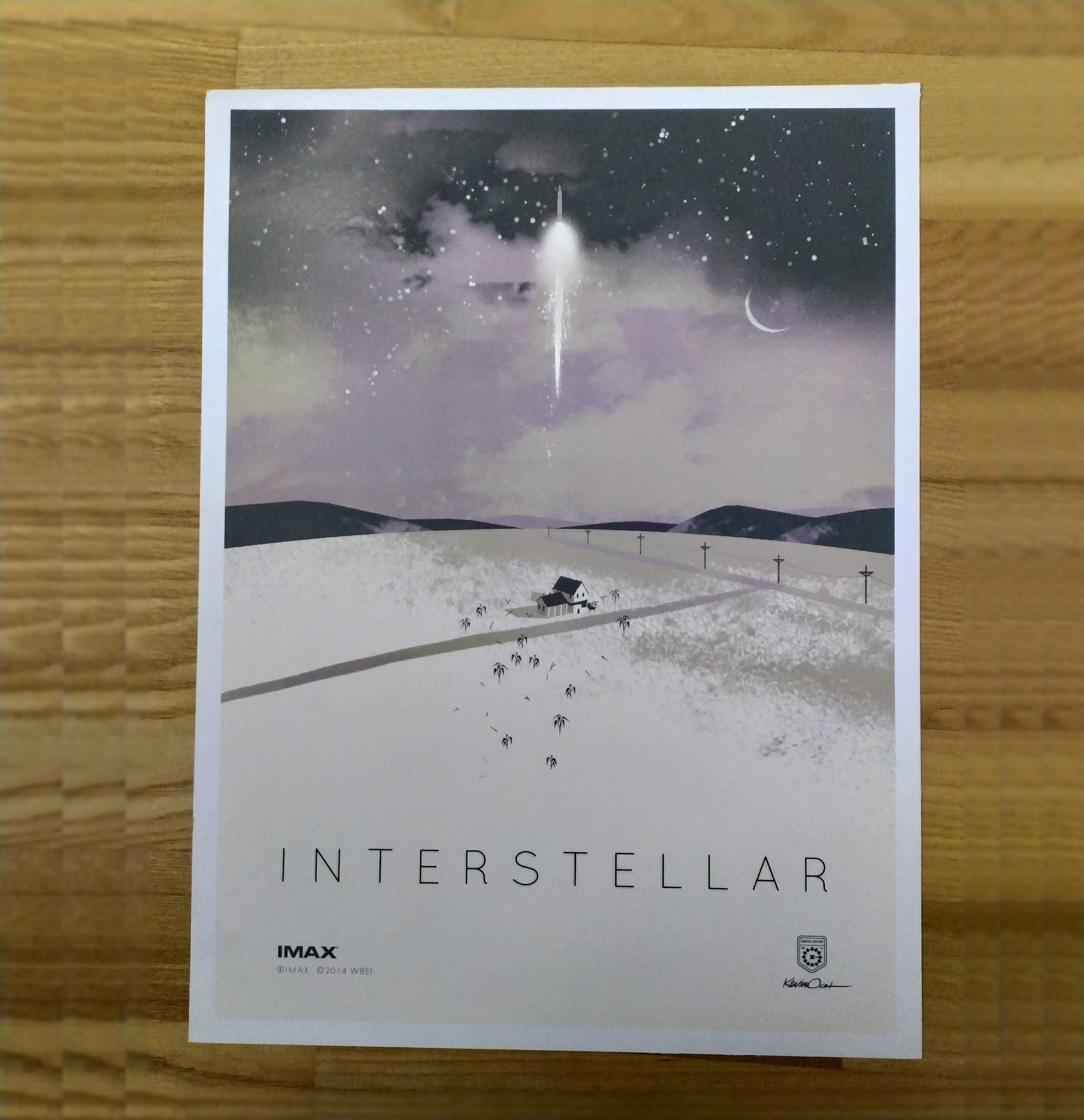 Kolekcjonerski Plakat Imax INTERSTELLAR LimitedEdition2014 +GRATIS