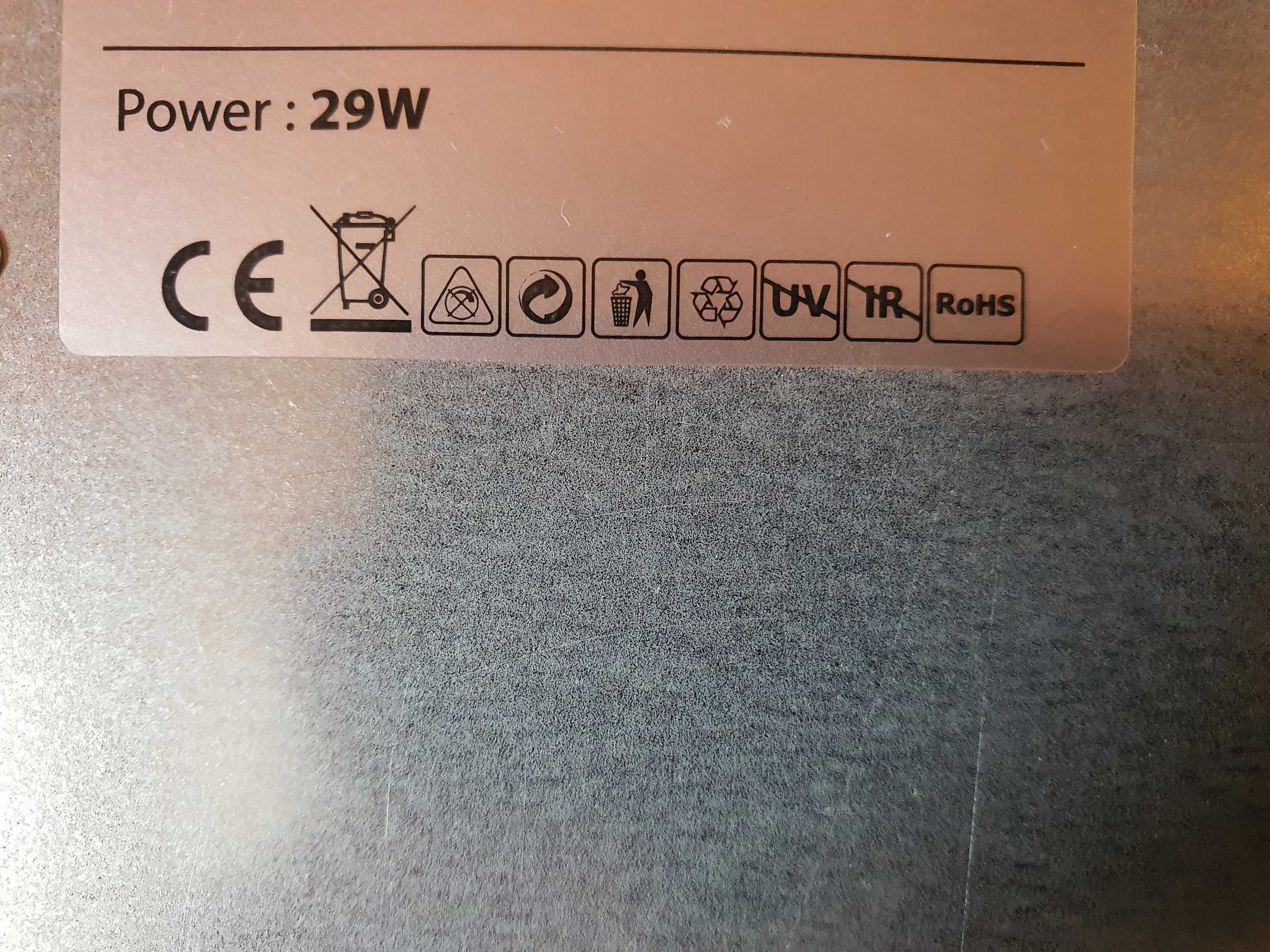 Panel oświetleniowy LED z bezdotykowym włącznikiem 29W + zasilacz