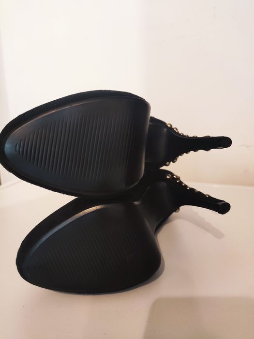 Atmosphere szpilki botki nowe 36 czarne cekiny buty damskie